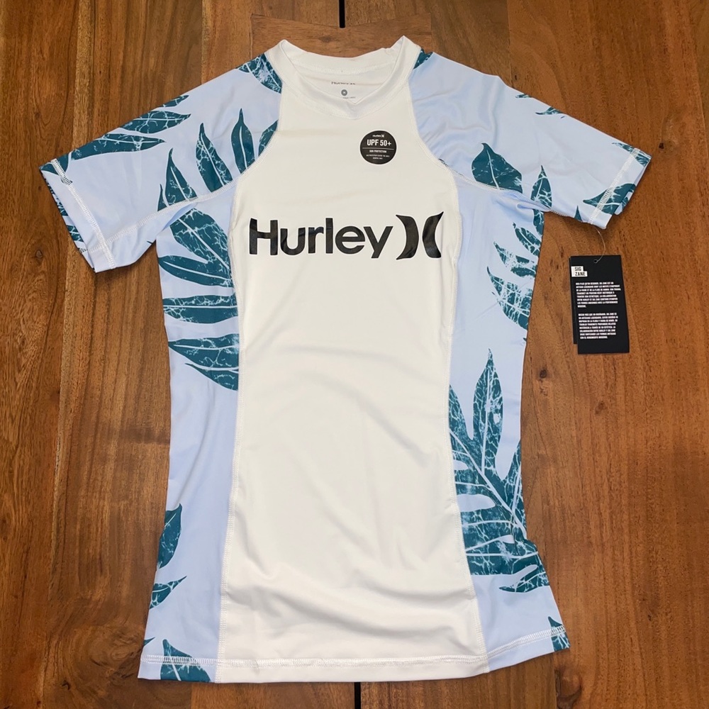 Hurley Women Sig Zane Haliewa SS Rashguard  | Style #CJ0175 | New with tags
